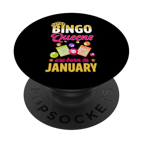 Bingo Queens Are Born In Januar Geburtsmonat Bingo Queen PopSockets Klebender PopGrip Bingo Queens Are Born In Januar Geburtsmonat Bingo Queen PopSockets Klebender PopGrip von Lucky Bingo Birthday Party Supplies for Grandma
