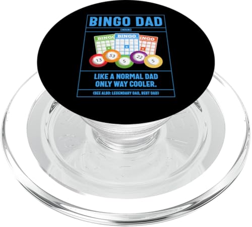 Bingo Dad Definition Wie ein normaler Vater nur cooler PopSockets PopGrip für MagSafe von Lucky Bingo Squad Merch for Senior Bingo Night