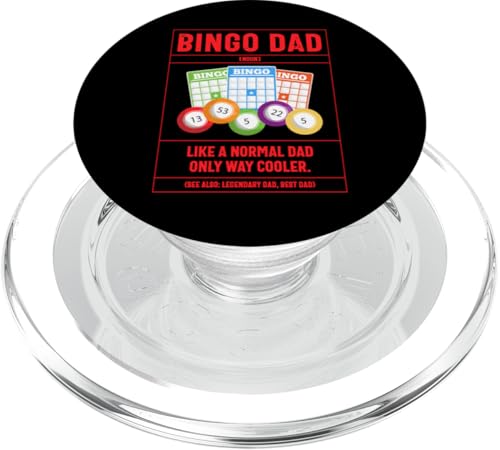 Bingo Dad Definition Wie ein normaler Vater nur cooler PopSockets PopGrip für MagSafe von Lucky Bingo Squad Merch for Senior Bingo Night