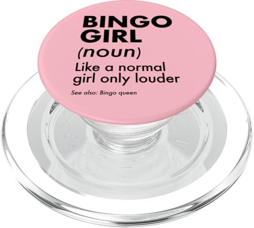 Bingo-Girl-Definition Wie ein normales Mädchen nur lauter PopSockets PopGrip für MagSafe von Lucky Bingo Squad Merch for Senior Bingo Night