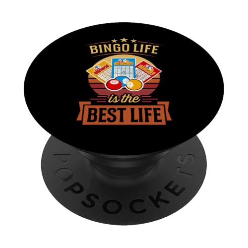 Bingo Life ist das beste Life-Bingo im Retro-Vintage-Stil PopSockets Klebender PopGrip Bingo Life ist das beste Life-Bingo im Retro-Vintage-Stil PopSockets Klebender PopGrip von Lucky Bingo Squad Merch for Senior Bingo Night