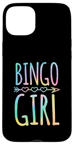 Bingo-Mädchen mit böhmischen Stil Herz Pfeil Grafik Hülle für iPhone 15 Plus von Lucky Bingo Squad Merch for Senior Bingo Night