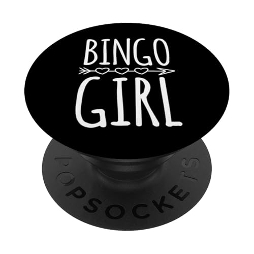 Bingo-Mädchen mit böhmischen Stil Herz Pfeil Grafik PopSockets Klebender PopGrip von Lucky Bingo Squad Merch for Senior Bingo Night