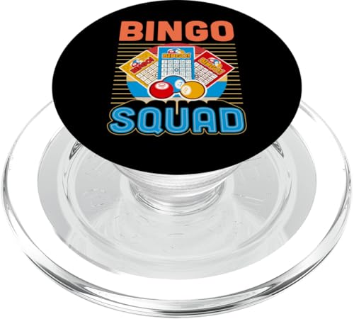 Bingo Squad Passende Bingo-Gruppe im Retro-Stil PopSockets PopGrip für MagSafe von Lucky Bingo Squad Merch for Senior Bingo Night