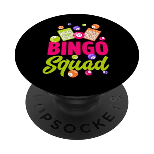 Bingo Squad im Retro-Stil, passendes Bingo Squad PopSockets Klebender PopGrip von Lucky Bingo Squad Merch for Senior Bingo Night