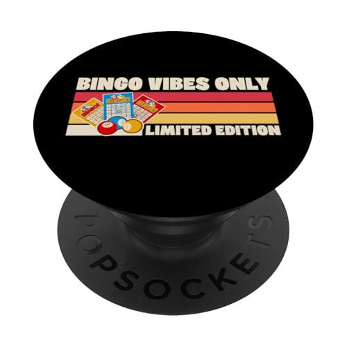 Bingo Vibes Only Limited Edition Retro 70er Jahre Camp Style PopSockets Klebender PopGrip Bingo Vibes Only Limited Edition Retro 70er Jahre Camp Style PopSockets Klebender PopGrip von Lucky Bingo Squad Merch for Senior Bingo Night