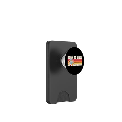 Born To Bingo Limited Edition Retro 70er Jahre Camp Style Stripes PopSockets PopWallet für MagSafe Born To Bingo Limited Edition Retro 70er Jahre Camp Style Stripes PopSockets PopWallet für MagSafe von Lucky Bingo Squad Merch for Senior Bingo Night