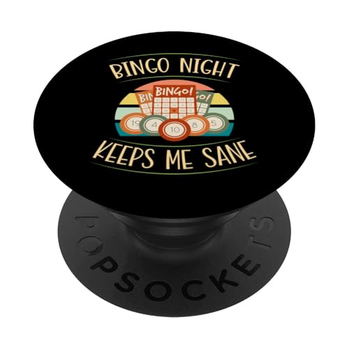 Die Bingo-Nacht hält mich gesund PopSockets Klebender PopGrip von Lucky Bingo Squad Merch for Senior Bingo Night