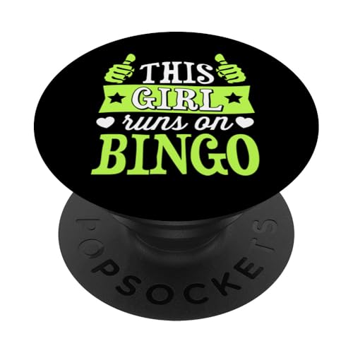 Dieses Mädchen läuft auf Bingo PopSockets Klebender PopGrip von Lucky Bingo Squad Merch for Senior Bingo Night