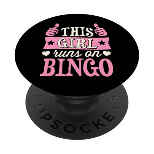 Dieses Mädchen läuft auf Bingo PopSockets Klebender PopGrip von Lucky Bingo Squad Merch for Senior Bingo Night