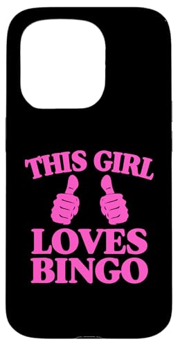Dieses Mädchen liebt Bingo Two Thumbs Hülle für iPhone 15 Pro von Lucky Bingo Squad Merch for Senior Bingo Night