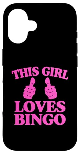 Dieses Mädchen liebt Bingo Two Thumbs Hülle für iPhone 16 von Lucky Bingo Squad Merch for Senior Bingo Night