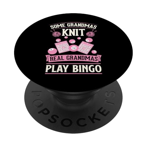 Einige Omas stricken Echte Omas spielen Bingo PopSockets Klebender PopGrip von Lucky Bingo Squad Merch for Senior Bingo Night