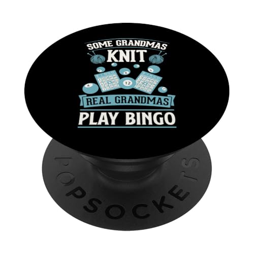 Einige Omas stricken Echte Omas spielen Bingo PopSockets Klebender PopGrip von Lucky Bingo Squad Merch for Senior Bingo Night