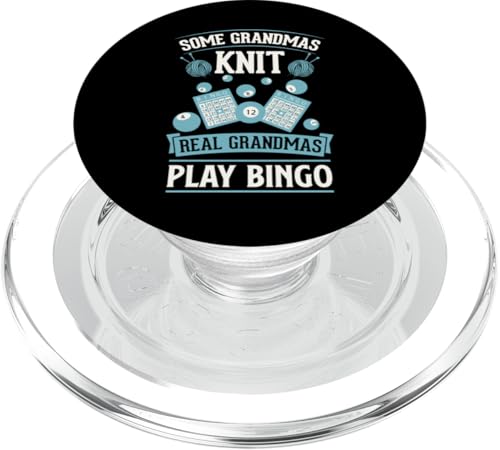 Einige Omas stricken Echte Omas spielen Bingo PopSockets PopGrip für MagSafe von Lucky Bingo Squad Merch for Senior Bingo Night