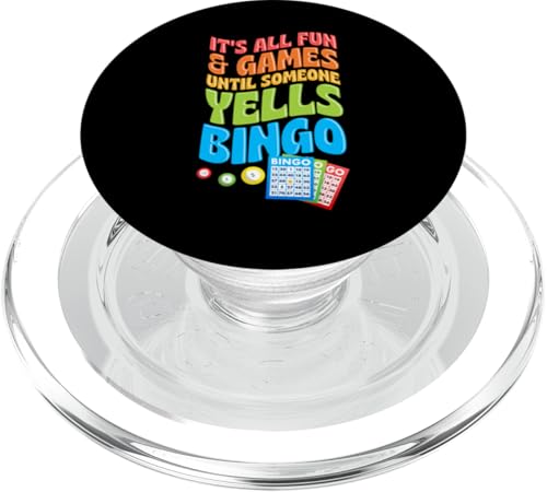 Es ist alles Spaß und Spiel, bis jemand Bingo schreit PopSockets PopGrip für MagSafe von Lucky Bingo Squad Merch for Senior Bingo Night
