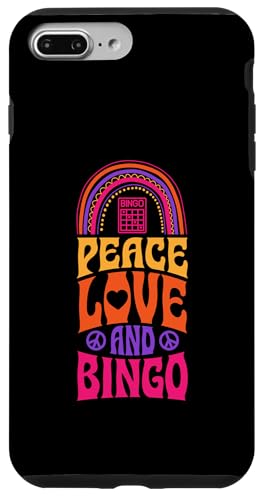 Frieden, Liebe und Bingo Bohemian Rainbow Hülle für iPhone 7 Plus/8 Plus von Lucky Bingo Squad Merch for Senior Bingo Night