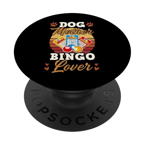 Hundemutter, Bingo-Liebhaber PopSockets Klebender PopGrip von Lucky Bingo Squad Merch for Senior Bingo Night