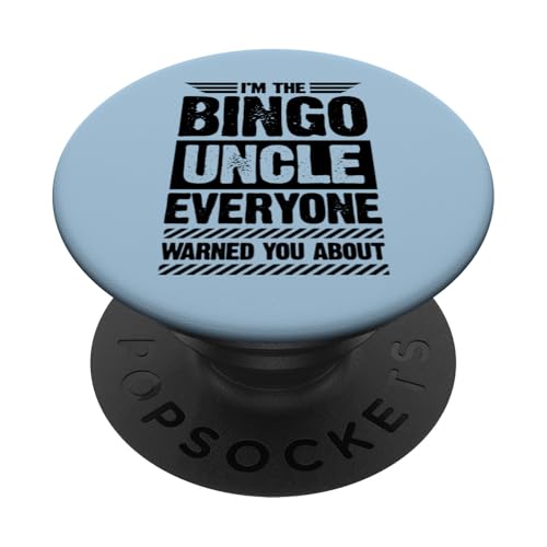 Ich bin der Bingo-Onkel, vor dem dich alle gewarnt haben PopSockets Klebender PopGrip von Lucky Bingo Squad Merch for Senior Bingo Night