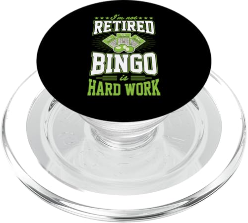 Ich bin nicht im Ruhestand Bingo ist harte Arbeit Lustige Ruhestandsparty PopSockets PopGrip für MagSafe Ich bin nicht im Ruhestand Bingo ist harte Arbeit Lustige Ruhestandsparty PopSockets PopGrip für MagSafe von Lucky Bingo Squad Merch for Senior Bingo Night