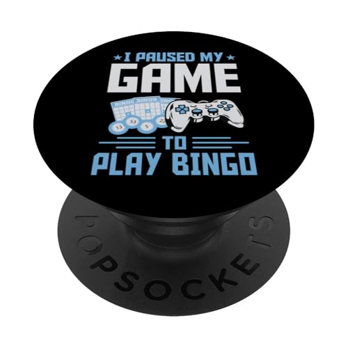 Ich habe mein Spiel unterbrochen, um Bingo Introvert Gamer zu spielen PopSockets Klebender PopGrip Ich habe mein Spiel unterbrochen, um Bingo Introvert Gamer zu spielen PopSockets Klebender PopGrip von Lucky Bingo Squad Merch for Senior Bingo Night
