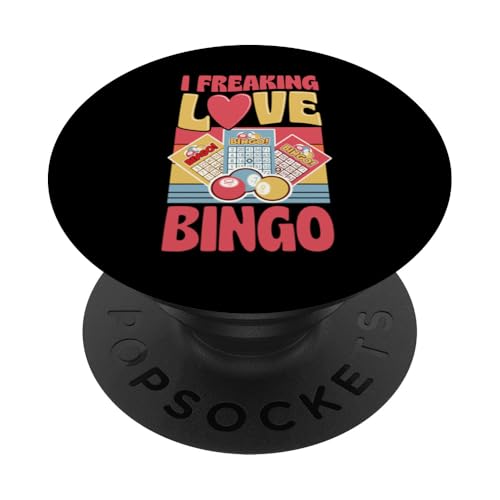 Ich liebe Bingo, Retro-Bingo im Vintage-Stil PopSockets Klebender PopGrip Ich liebe Bingo, Retro-Bingo im Vintage-Stil PopSockets Klebender PopGrip von Lucky Bingo Squad Merch for Senior Bingo Night