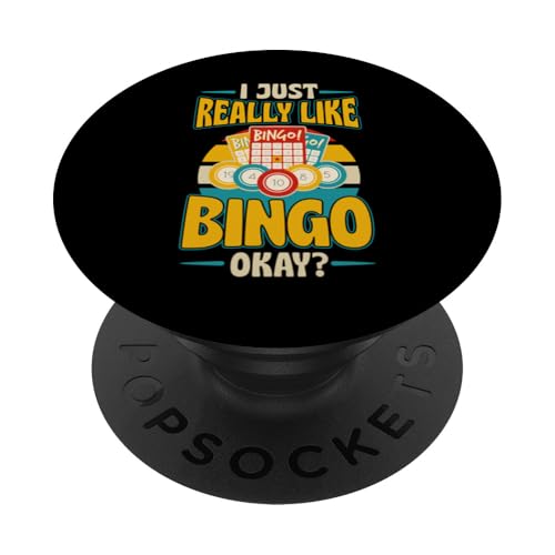 Ich mag Bingo einfach sehr, okay? PopSockets Klebender PopGrip von Lucky Bingo Squad Merch for Senior Bingo Night