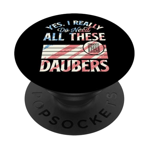 Ja, ich brauche wirklich all diese Daubers Bingo PopSockets Klebender PopGrip Ja, ich brauche wirklich all diese Daubers Bingo PopSockets Klebender PopGrip von Lucky Bingo Squad Merch for Senior Bingo Night