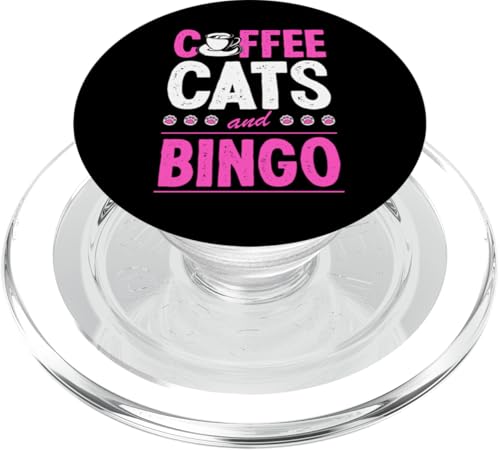 Kaffeekatzen und Bingo PopSockets PopGrip für MagSafe von Lucky Bingo Squad Merch for Senior Bingo Night