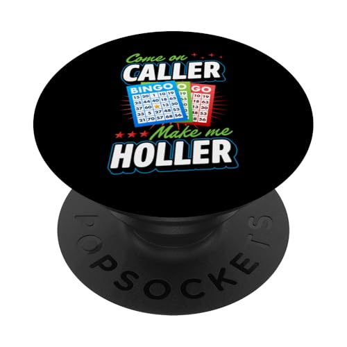 Komm schon, Anrufer, lass mich Bingo rufen PopSockets Klebender PopGrip von Lucky Bingo Squad Merch for Senior Bingo Night