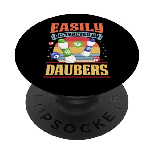 Leicht abgelenkt durch Daubers Bingo PopSockets Klebender PopGrip Leicht abgelenkt durch Daubers Bingo PopSockets Klebender PopGrip von Lucky Bingo Squad Merch for Senior Bingo Night