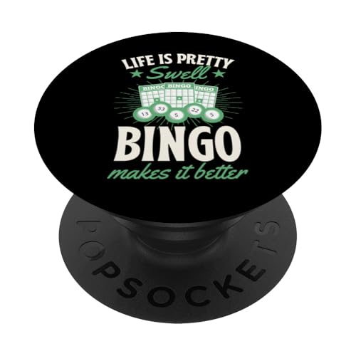 Life Is Pretty Swell Bingo macht es besser PopSockets Klebender PopGrip von Lucky Bingo Squad Merch for Senior Bingo Night