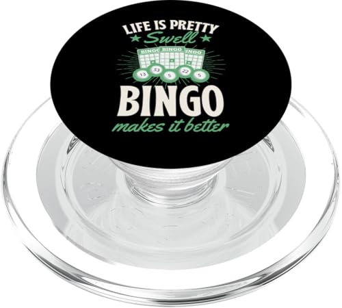 Life Is Pretty Swell Bingo macht es besser PopSockets PopGrip für MagSafe von Lucky Bingo Squad Merch for Senior Bingo Night