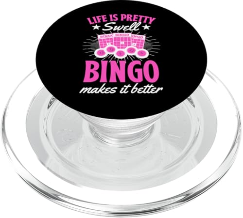 Life Is Pretty Swell Bingo macht es besser PopSockets PopGrip für MagSafe von Lucky Bingo Squad Merch for Senior Bingo Night