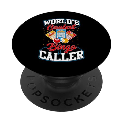 Lustiger Bingo-Anrufer der Welt coolster Bingo-Anrufer PopSockets Klebender PopGrip Lustiger Bingo-Anrufer der Welt coolster Bingo-Anrufer PopSockets Klebender PopGrip von Lucky Bingo Squad Merch for Senior Bingo Night