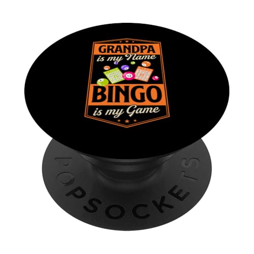 Opa ist mein Name Bingo ist mein Spiel Großvater PopSockets Klebender PopGrip Opa ist mein Name Bingo ist mein Spiel Großvater PopSockets Klebender PopGrip von Lucky Bingo Squad Merch for Senior Bingo Night
