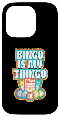 Retro Bingo Spieler Bingo Is My Thingo Hülle für iPhone 14 Pro von Lucky Bingo Squad Merch for Senior Bingo Night