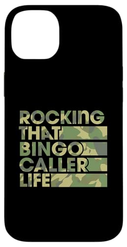 Rocking That Bingo Caller Life im Retro-Vintage-Stil Hülle für iPhone 14 Plus von Lucky Bingo Squad Merch for Senior Bingo Night
