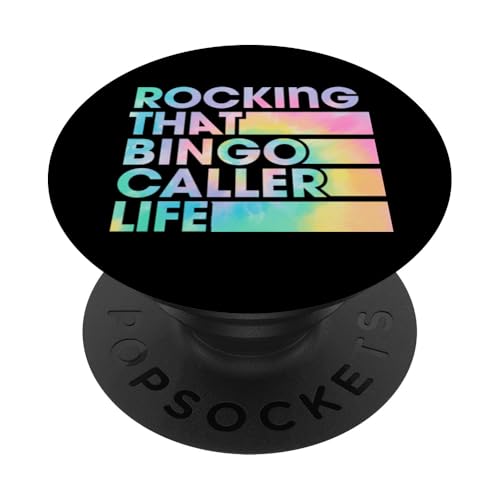 Rocking That Bingo Caller Life im Retro-Vintage-Stil PopSockets Klebender PopGrip Rocking That Bingo Caller Life im Retro-Vintage-Stil PopSockets Klebender PopGrip von Lucky Bingo Squad Merch for Senior Bingo Night