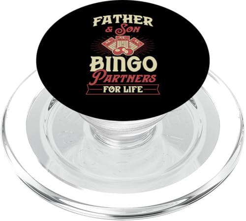 Vater und Sohn Bingo Partners For Life PopSockets PopGrip für MagSafe von Lucky Bingo Squad Merch for Senior Bingo Night