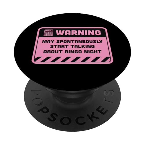 Warning May Spontan Start Talking About Bingo Night PopSockets Klebender PopGrip Warning May Spontan Start Talking About Bingo Night PopSockets Klebender PopGrip von Lucky Bingo Squad Merch for Senior Bingo Night
