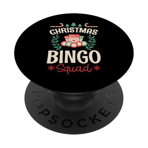 Weihnachts-Bingo-Team, das zum Family X-Mas Bingo Crew Team passt PopSockets Klebender PopGrip von Lucky Bingo Squad Merch for Senior Bingo Night