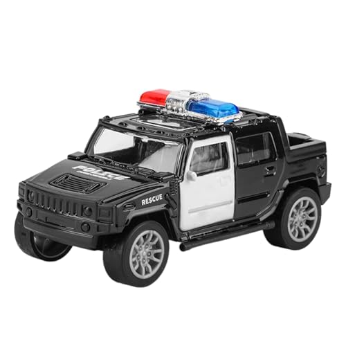 Luckywaqng Alloy Car Model Simulation Car Toy Car Double Door Sound Light Pull Back Car Toy Die Toy Cars Car For Kids Ages 48 Auto Modellbausatz Erwachsene Mit compatible with Motor (Black, One Size) von Luckywaqng