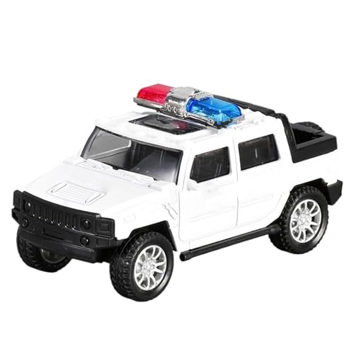 Luckywaqng Alloy Car Model Simulation Car Toy Car Double Door Sound Light Pull Back Car Toy Die Toy Cars Car For Kids Ages 48 Auto Modellbausatz Erwachsene Mit compatible with Motor (White, One Size) von Luckywaqng