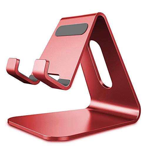 Lucrave Handy-Ständer, Cradle, Halterung, Aluminium-Desktop-Ständer, kompatibel mit Schaltern, alle Smartphones, iPhone 16 15 14 13 12 Mini Pro Max Xs Xr X SE 8 7 6 6s Plus SE 5 5s, Rot Lucrave Handy-Ständer, Cradle, Halterung, Aluminium-Desktop-Ständer, kompatibel mit Schaltern, alle Smartphones, iPhone 16 15 14 13 12 Mini Pro Max Xs Xr X SE 8 7 6 6s Plus SE 5 5s, Rot von Lucrave