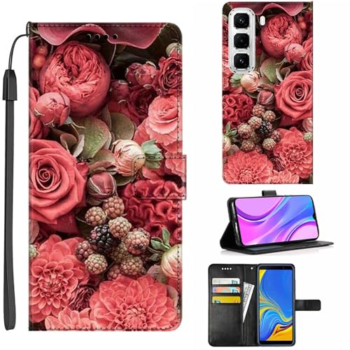 Hülle Kompatibel mit Infinix Hot 50 Pro Plus Hülle Case Handyhülle Schutzhülle, Leder Flip Wallet Pouch, Magnetische Schutzklappe PB-10 Hülle Kompatibel mit Infinix Hot 50 Pro Plus Hülle Case Handyhülle Schutzhülle, Leder Flip Wallet Pouch, Magnetische Schutzklappe PB-10 von Lucyliy