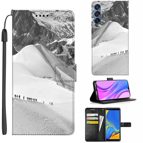 Hülle Kompatibel mit Samsung Galaxy Wide7 Hülle Case Handyhülle Schutzhülle, Leder Flip Wallet Pouch, Magnetische Schutzklappe PB-27 von Lucyliy