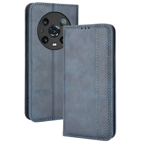 Lucyliy hülle Für Honor Magic4 Pro, Schützendes PU-Leder-Etui mit Kartenschlitzen und Halterfunktion für Honor Magic4 Pro Blau Lucyliy hülle Für Honor Magic4 Pro, Schützendes PU-Leder-Etui mit Kartenschlitzen und Halterfunktion für Honor Magic4 Pro Blau von Lucyliy