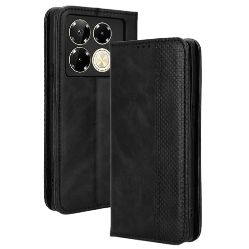 Lucyliy hülle Für Infinix Note 40 5G, Schützendes PU-Leder-Etui mit Kartenschlitzen und Halterfunktion für Infinix Note 40 5G X6852 schwarz Lucyliy hülle Für Infinix Note 40 5G, Schützendes PU-Leder-Etui mit Kartenschlitzen und Halterfunktion für Infinix Note 40 5G X6852 schwarz von Lucyliy
