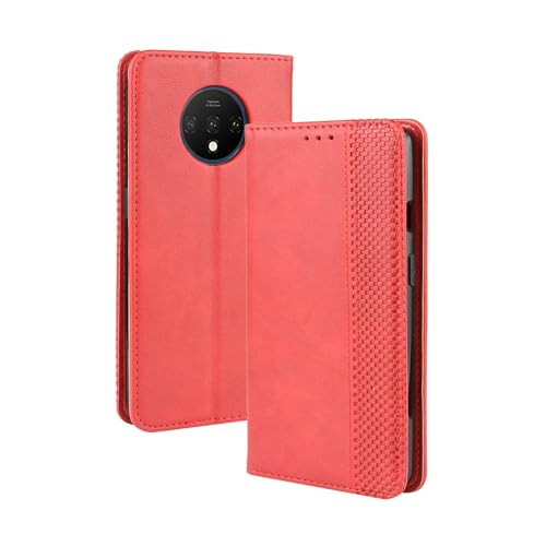 Lucyliy hülle Für Oneplus 7T, Schützendes PU-Leder-Etui mit Kartenschlitzen und Halterfunktion für Oneplus 7T Rot Lucyliy hülle Für Oneplus 7T, Schützendes PU-Leder-Etui mit Kartenschlitzen und Halterfunktion für Oneplus 7T Rot von Lucyliy